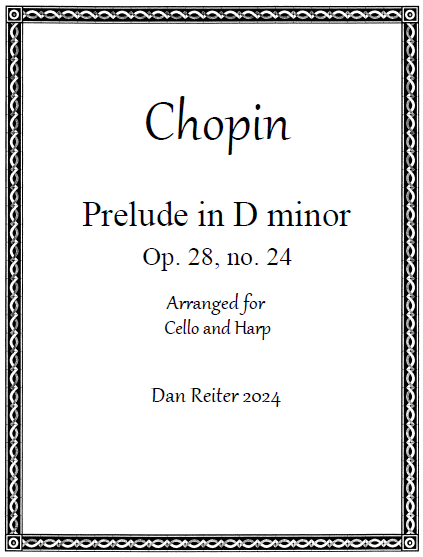 Prelude in Dm Op 28 Chopin/Reiter