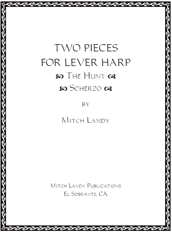two pieces for lever harp by mitch landy