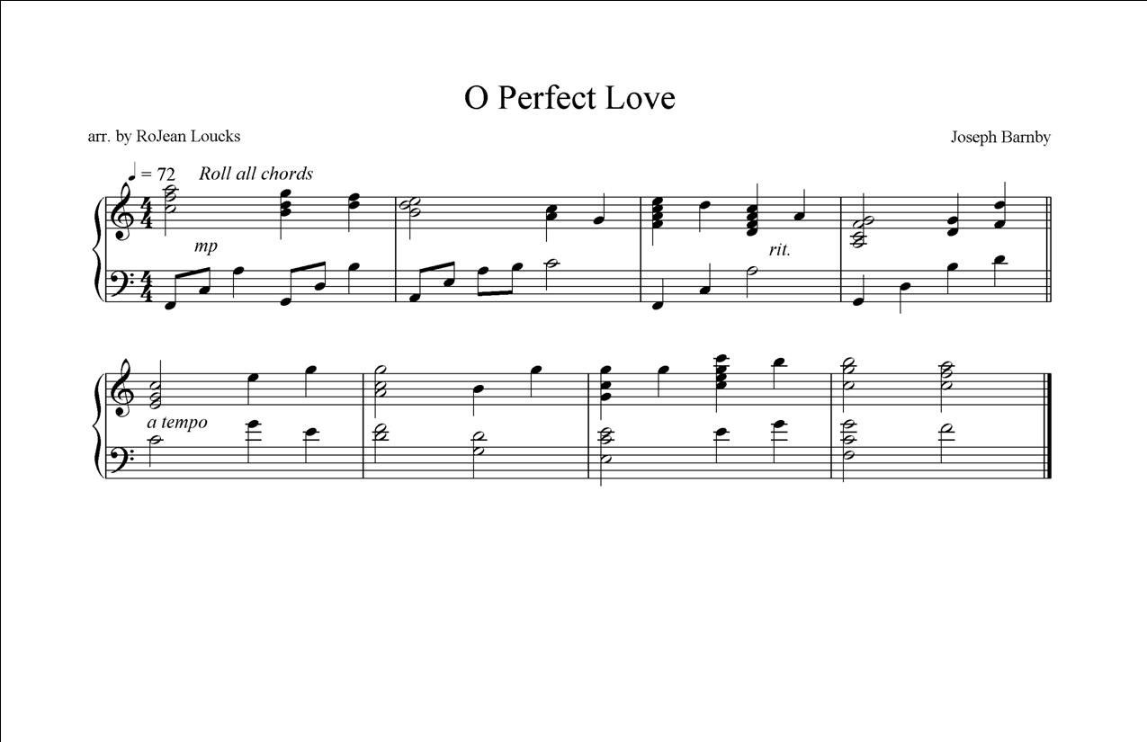 O Perfect Love Sample at Afghan Press Music