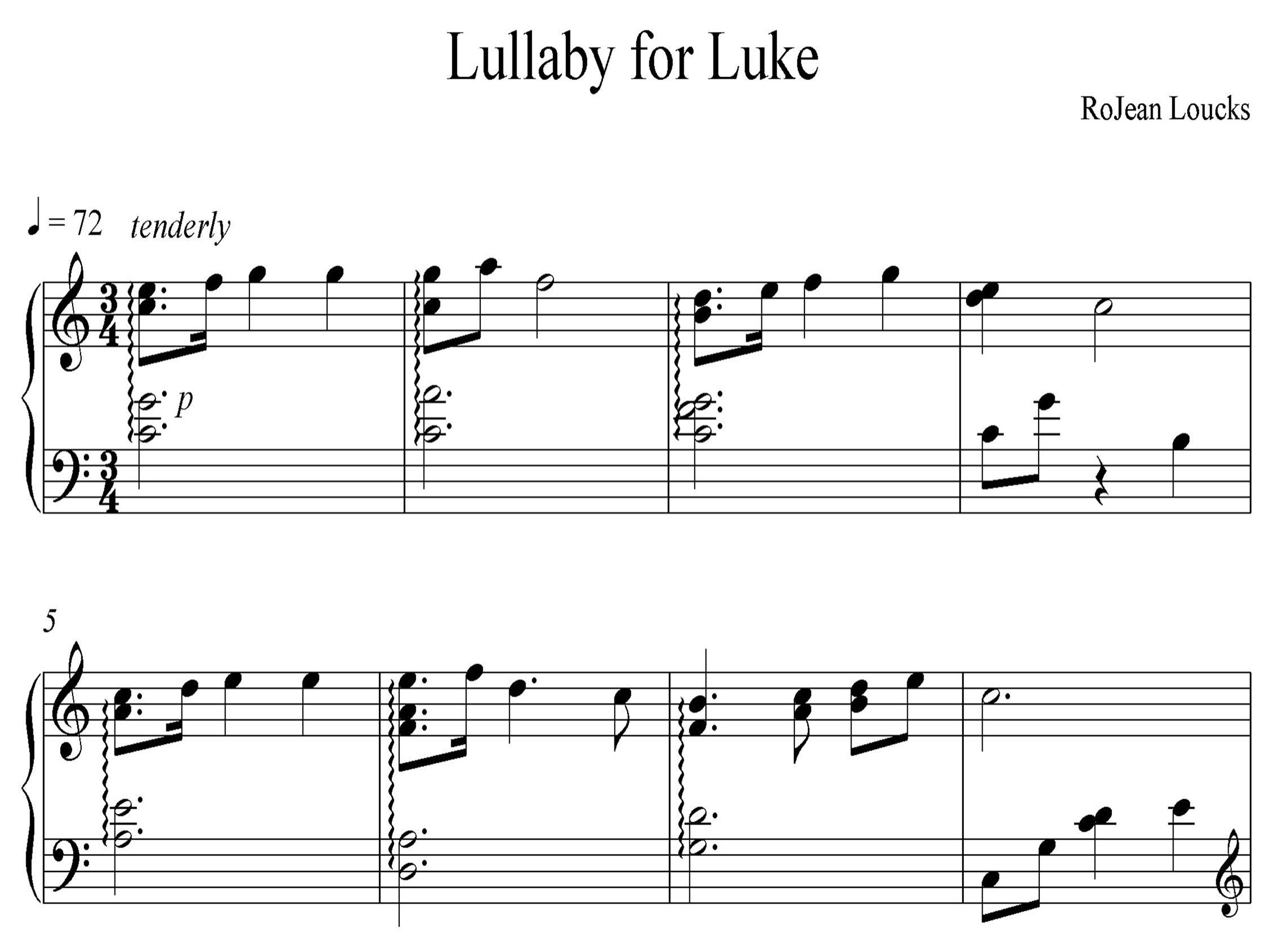 Lullaby for Luke Sample at Afghan Press Music